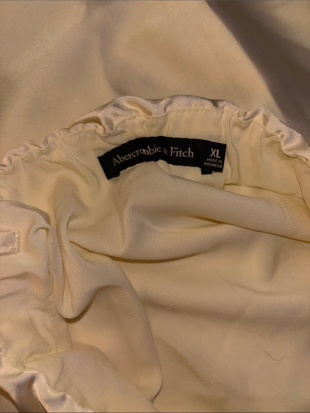 Abercrombie & Fitch Cream Dress with optional straps - Picture 6 of 7